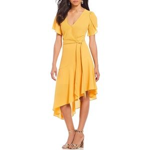 High Low Yellow Dress